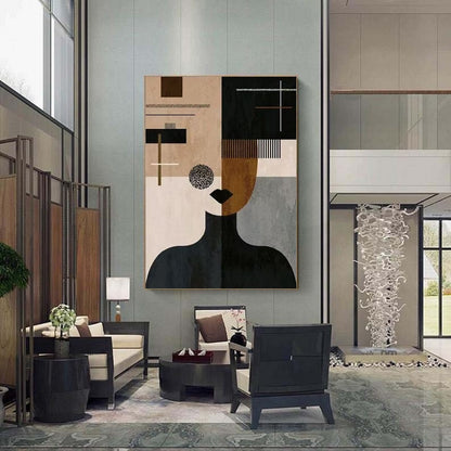 Handcrafted Abstract Painting, Modern Wall Art for Home Decor AB1179