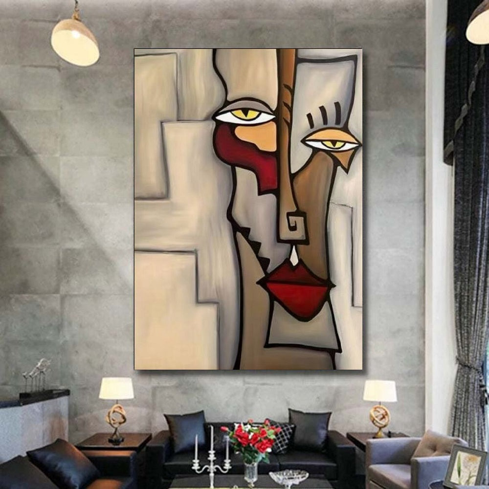 Handcrafted Abstract Painting, Modern Wall Art for Home Decor AB1180