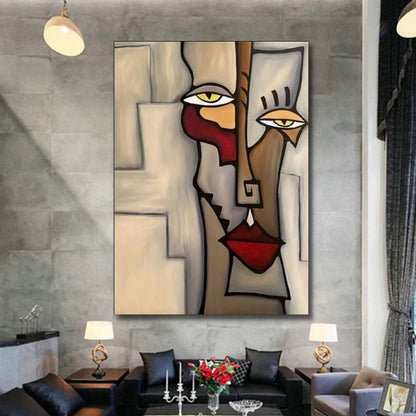 Handcrafted Abstract Painting, Modern Wall Art for Home Decor AB1180