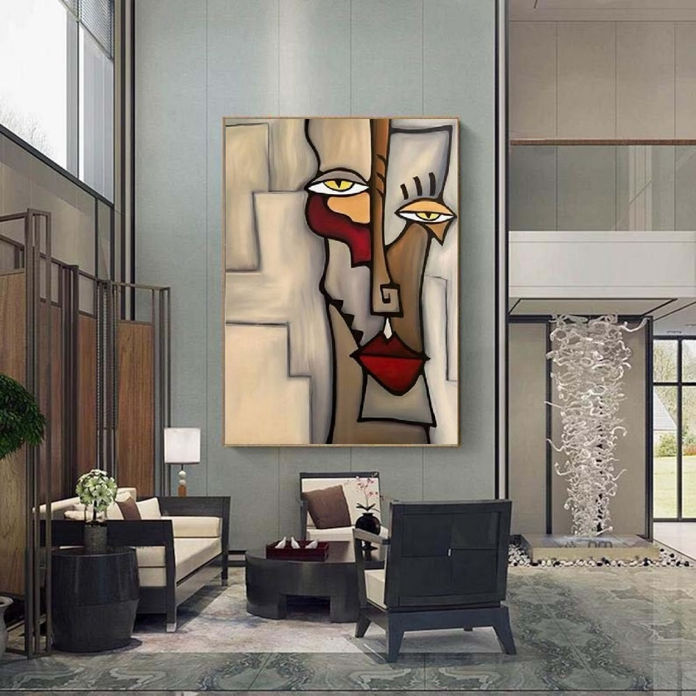 Handcrafted Abstract Painting, Modern Wall Art for Home Decor AB1180