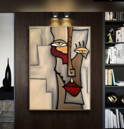 Handcrafted Abstract Painting, Modern Wall Art for Home Decor AB1180
