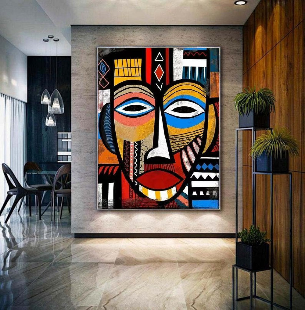 Handcrafted Abstract Painting, Modern Wall Art for Home Decor AB1181