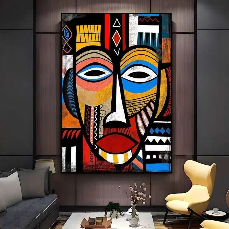 Handcrafted Abstract Painting, Modern Wall Art for Home Decor AB1181