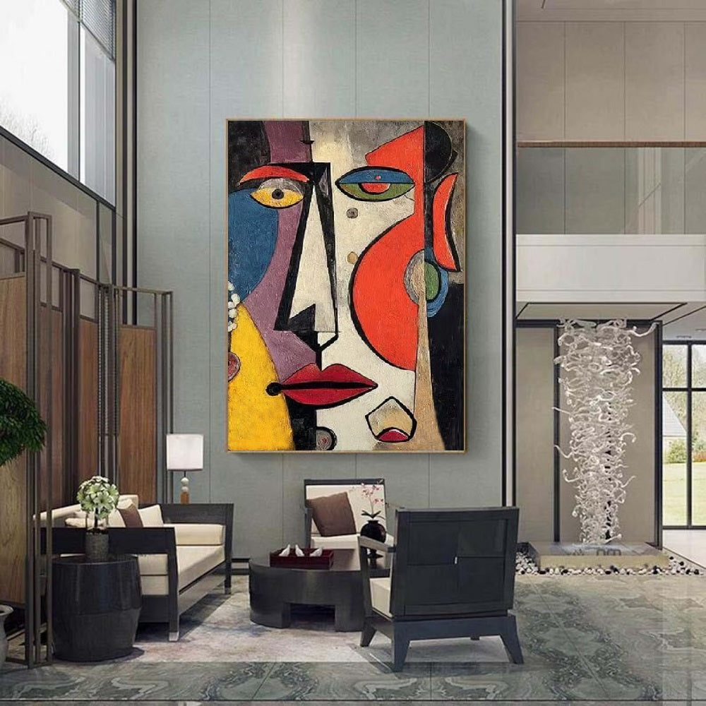 Handcrafted Abstract Painting, Modern Wall Art for Home Decor AB1182