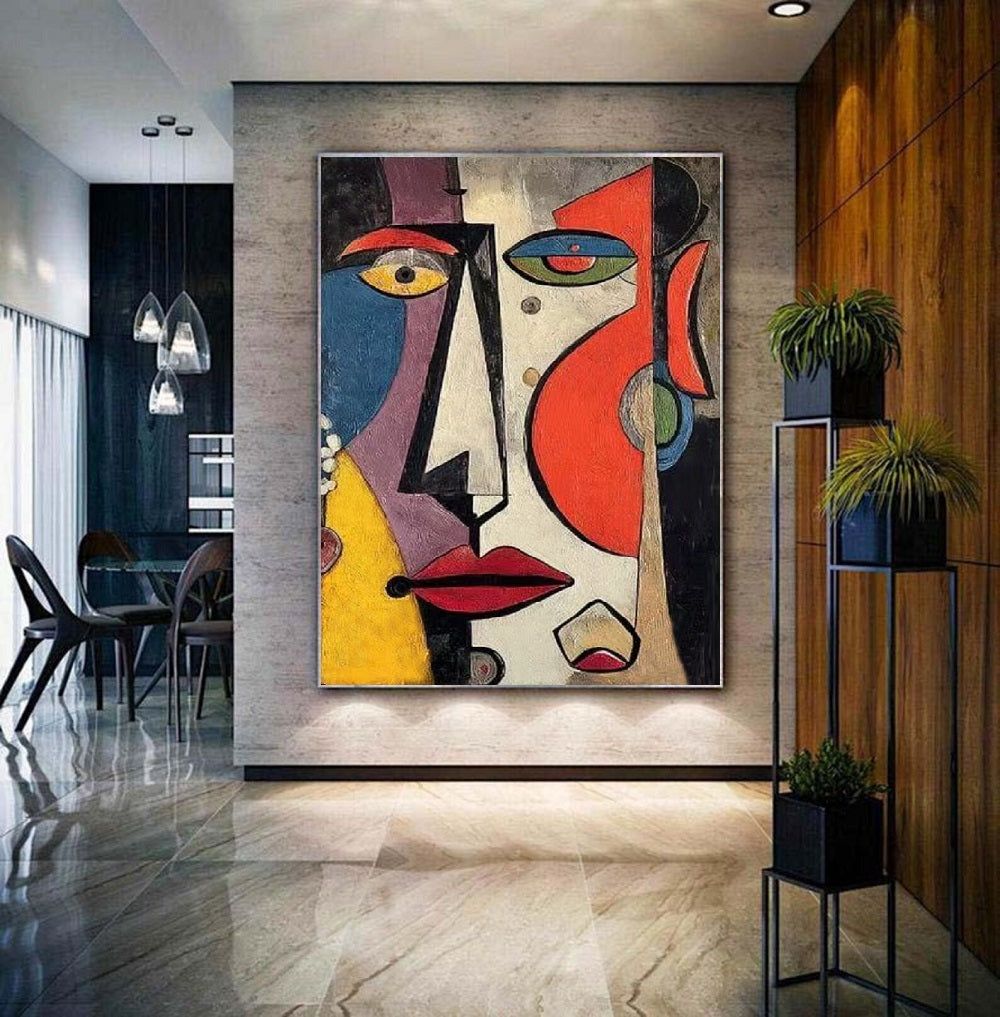Handcrafted Abstract Painting, Modern Wall Art for Home Decor AB1182