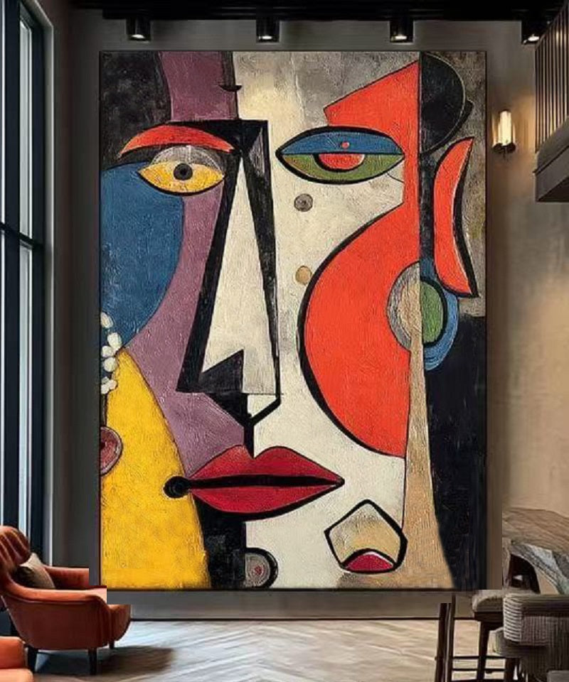 Handcrafted Abstract Painting, Modern Wall Art for Home Decor AB1182