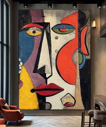 Handcrafted Abstract Painting, Modern Wall Art for Home Decor AB1182
