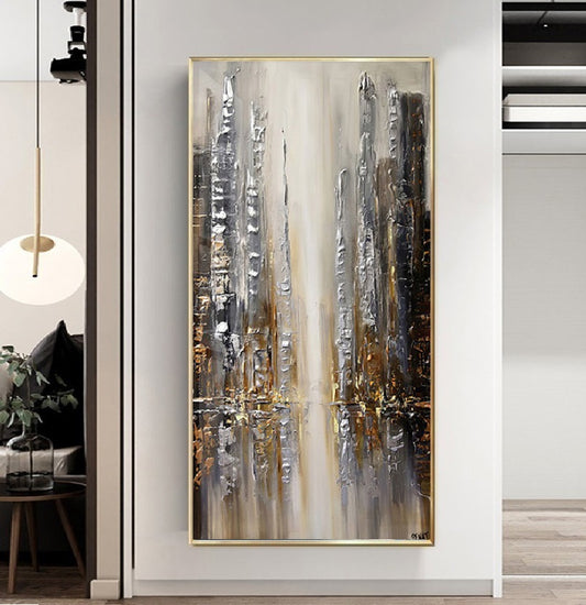 Handcrafted Abstract Painting Fine Wall Art For Homedecor AB2005