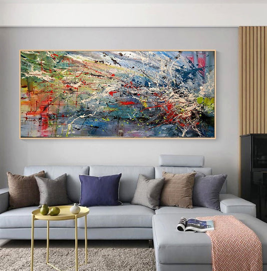 Handcrafted Abstract Painting Fine Wall Art For Homedecor AB2010