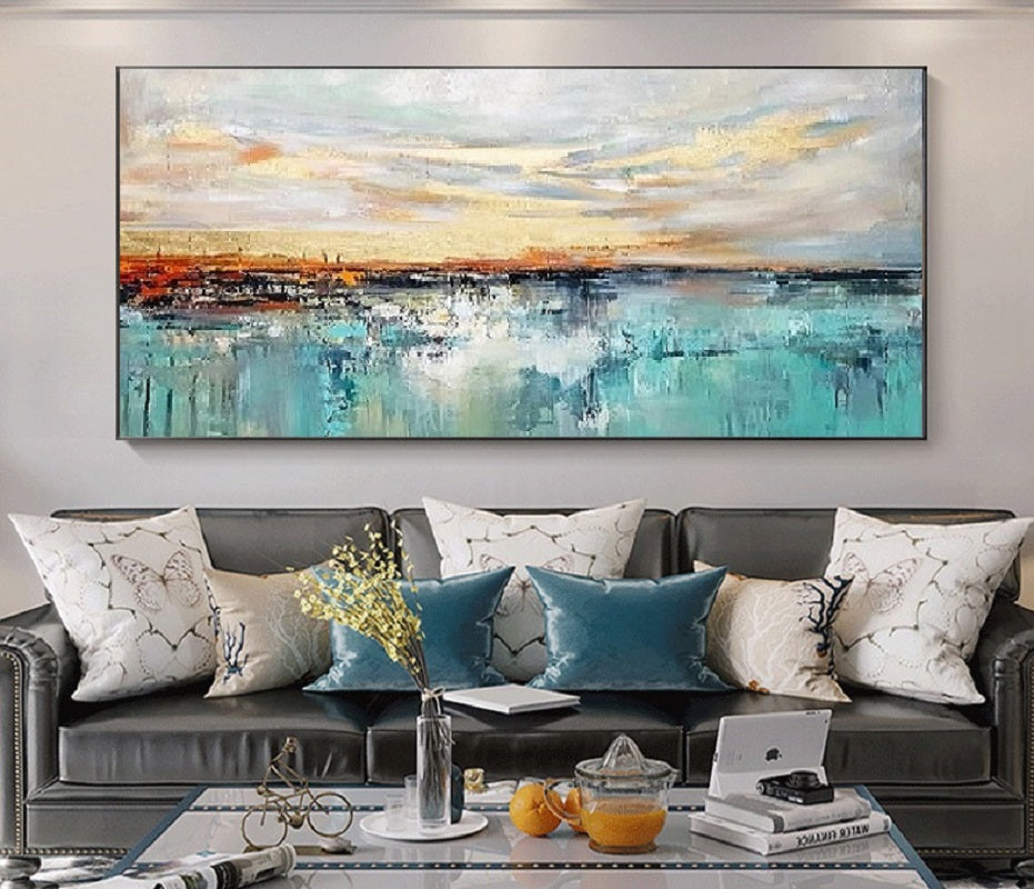 Handcrafted Abstract Painting Fine Wall Art For Homedecor AB2011