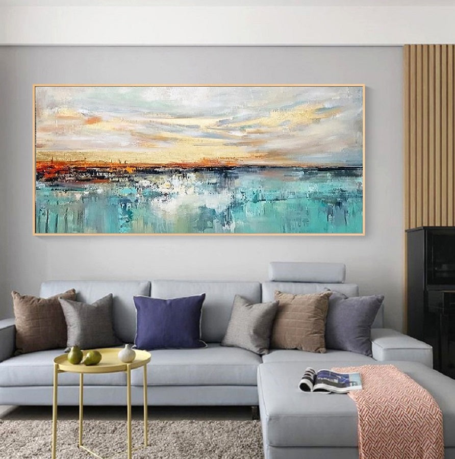 Handcrafted Abstract Painting Fine Wall Art For Homedecor AB2011
