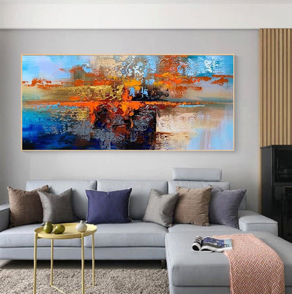 Handcrafted Abstract Painting Fine Wall Art For Homedecor AB2012