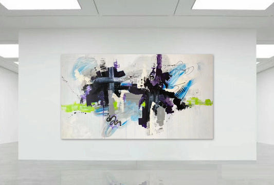 Handcrafted Abstract Painting Fine Wall Art For Homedecor AB2013