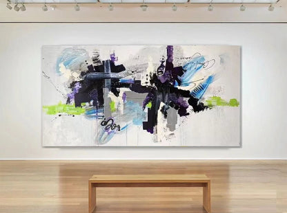 Handcrafted Abstract Painting Fine Wall Art For Homedecor AB2013