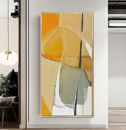 Handcrafted Abstract Painting, Modern Wall Art for Home Decor AB2024