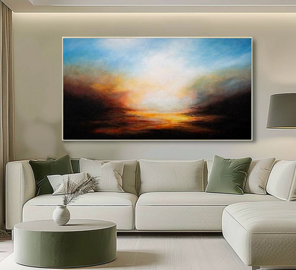 Handcrafted Abstract Painting, Modern Wall Art for Home Decor AB2044