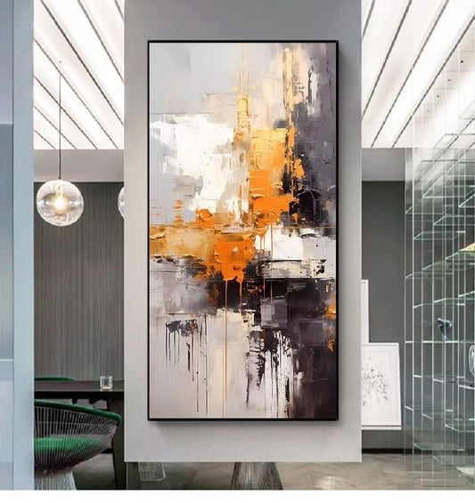 Handcrafted Abstract Painting Fine Wall Art For Homedecor AB2046