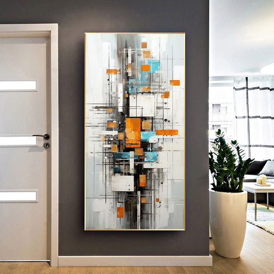 Handcrafted Abstract Painting, Modern Wall Art for Home Decor AB2057