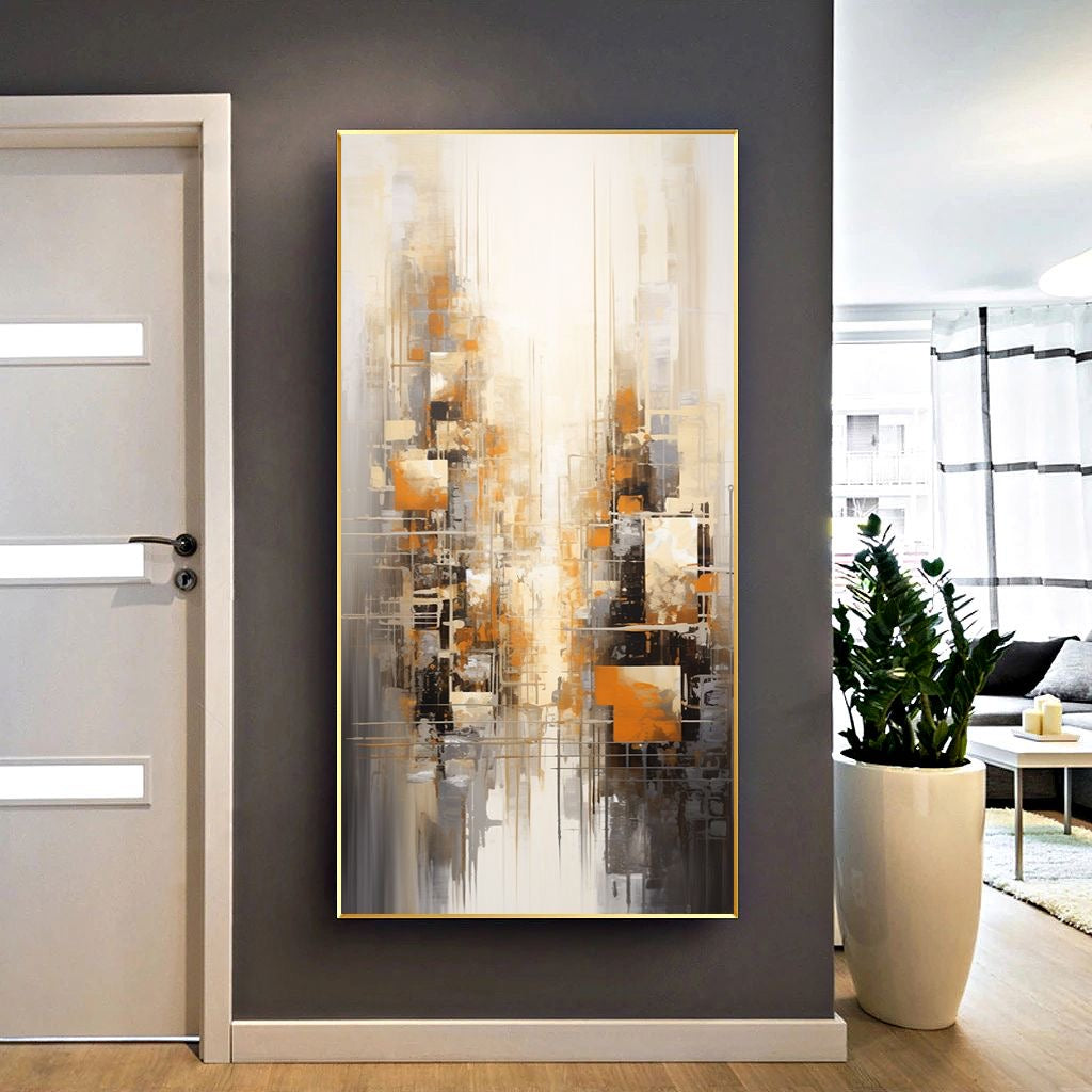 Handcrafted Abstract Painting, Modern Wall Art for Home Decor AB2060