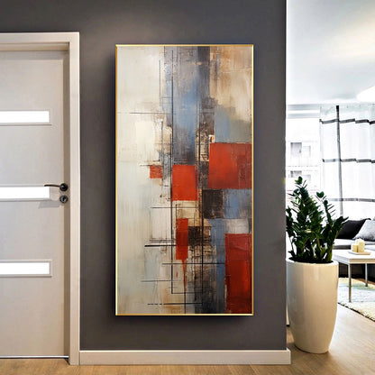 Handcrafted Abstract Painting, Modern Wall Art for Home Decor AB2061