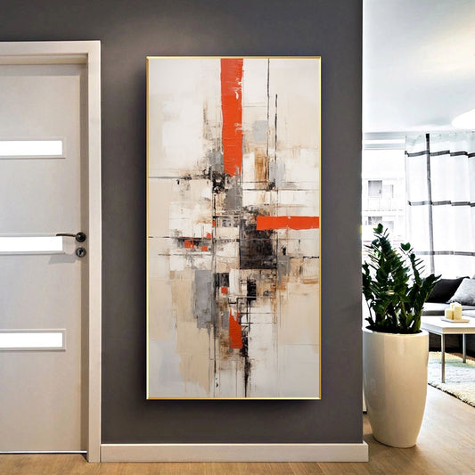 Handcrafted Abstract Painting, Modern Wall Art for Home Decor AB2062