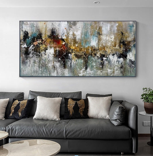 Handcrafted Abstract Painting, Modern Wall Art for Home Decor AB2072