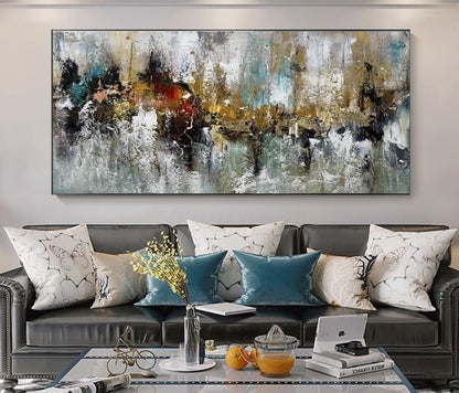 Handcrafted Abstract Painting, Modern Wall Art for Home Decor AB2072
