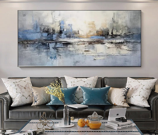 Handcrafted Abstract Painting, Modern Wall Art for Home Decor AB2073