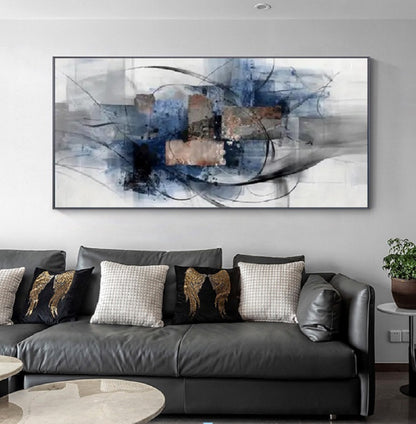 Handcrafted Abstract Painting, Modern Wall Art for Home Decor AB2075