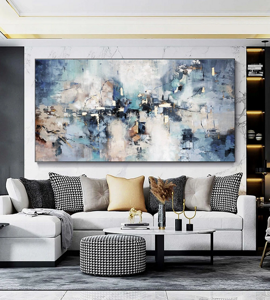 Handcrafted Abstract Painting, Modern Wall Art for Home Decor AB2076