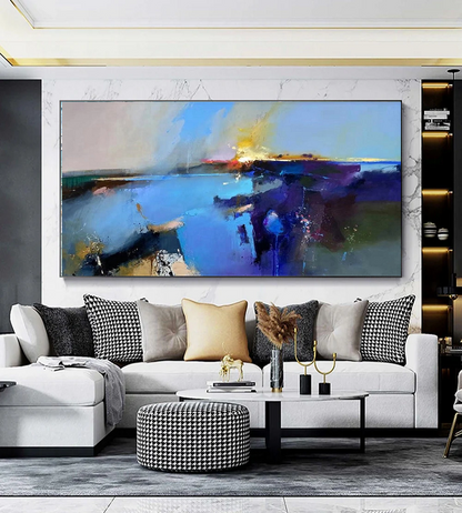 Handcrafted Abstract Painting, Modern Wall Art for Home Decor AB2080