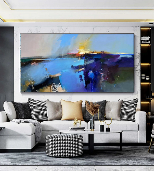 Handcrafted Abstract Painting, Modern Wall Art for Home Decor AB2080