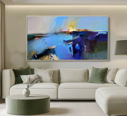 Handcrafted Abstract Painting, Modern Wall Art for Home Decor AB2080