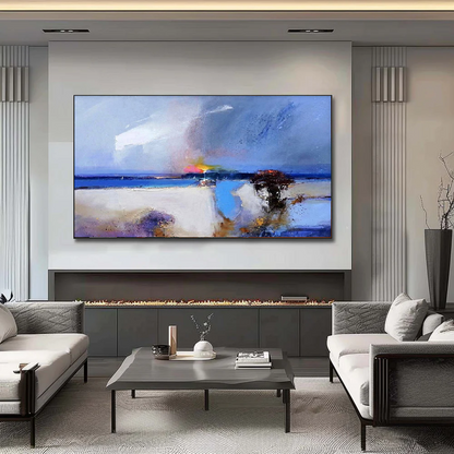 Handcrafted Abstract Painting, Modern Wall Art for Home Decor AB2081