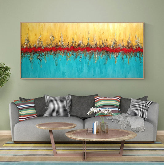 Handcrafted Abstract Painting, Modern Wall Art for Home Decor AB2089