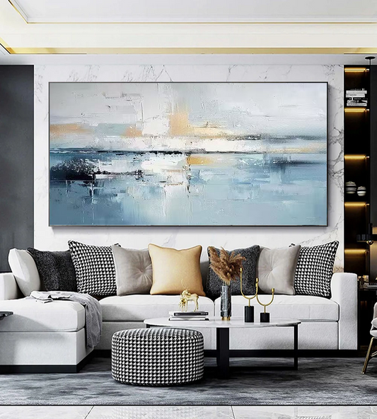 Handcrafted Abstract Painting, Modern Wall Art for Home Decor AB2096
