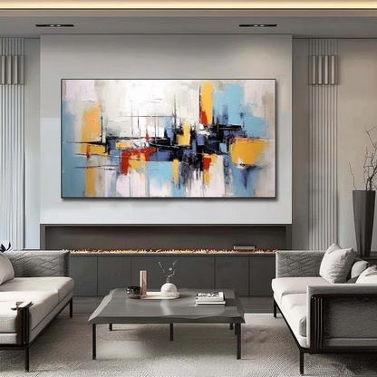 Handcrafted Abstract Painting, Modern Wall Art for Home Decor AB2100