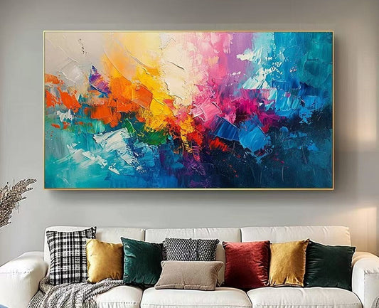 Handcrafted Abstract Painting, Modern Wall Art for Home Decor AB2104