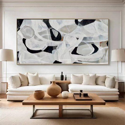 Handcrafted Abstract Painting, Modern Wall Art for Home Decor AB2107