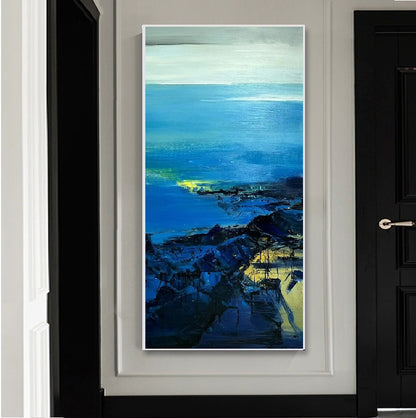 Handcrafted Abstract Painting, Modern Wall Art for Home Decor AB2109