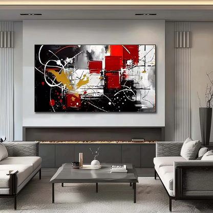 Handcrafted Abstract Painting, Modern Wall Art for Home Decor AB2112