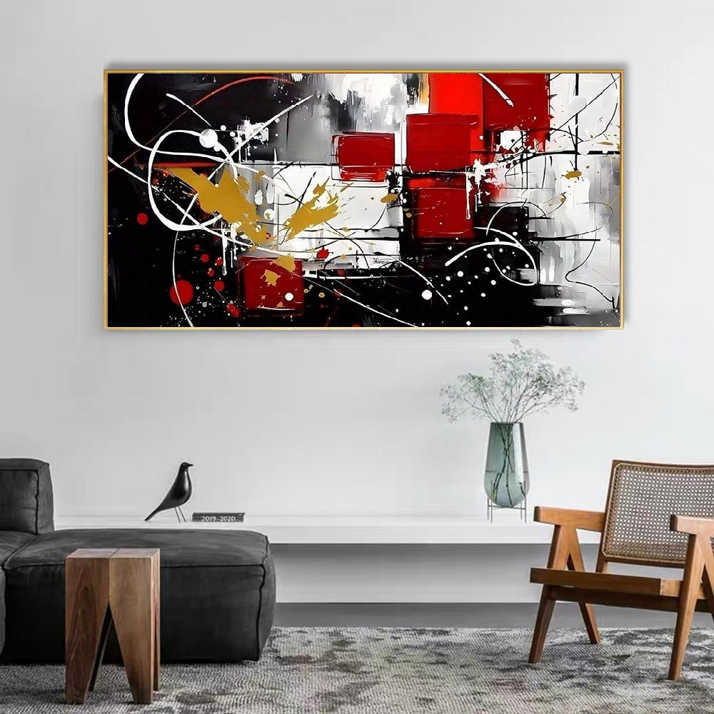 Handcrafted Abstract Painting, Modern Wall Art for Home Decor AB2112