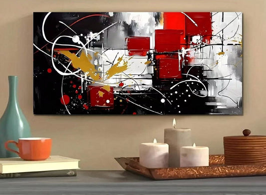 Handcrafted Abstract Painting, Modern Wall Art for Home Decor AB2112