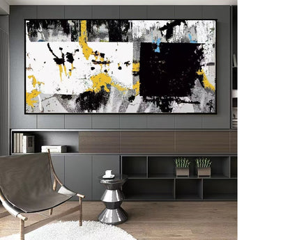 Handcrafted Abstract Painting, Modern Wall Art for Home Decor AB2113