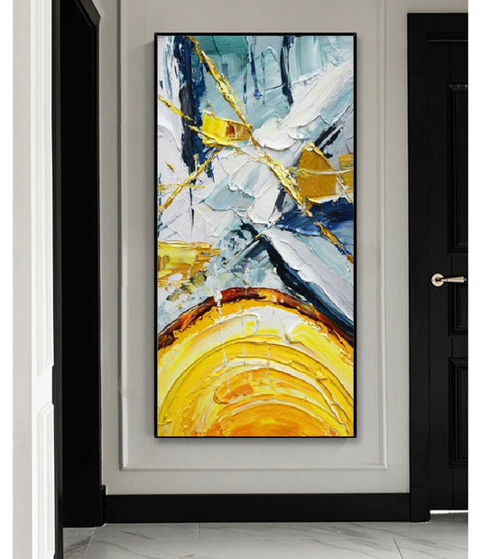 Handcrafted Abstract Painting, Modern Wall Art for Home Decor AB2114