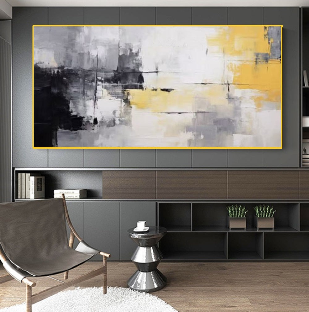 Handcrafted Abstract Painting, Modern Wall Art for Home Decor AB2121