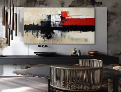 Handcrafted Abstract Painting, Modern Wall Art for Home Decor AB2122