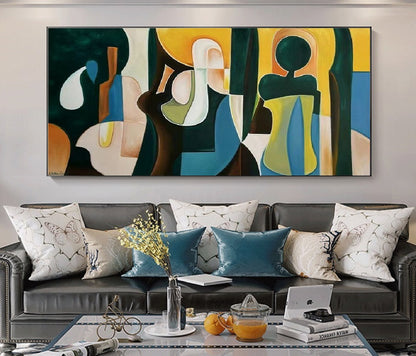 Handcrafted Abstract Painting, Modern Wall Art for Home Decor AB2123