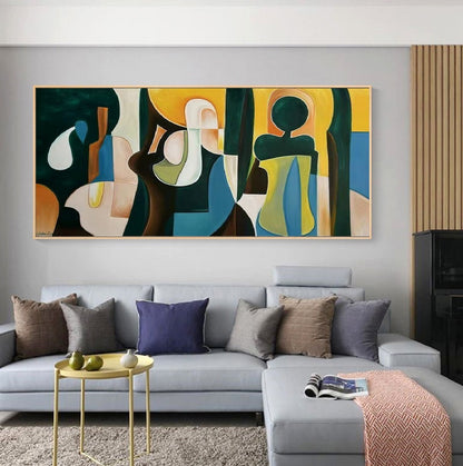 Handcrafted Abstract Painting, Modern Wall Art for Home Decor AB2123