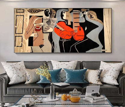 Handcrafted Abstract Painting, Modern Wall Art for Home Decor AB2125
